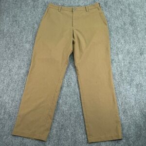 Bluffworks Pants Mens 33x30 Khaki Original Relaxed Fit Performance Chino USA NYC
